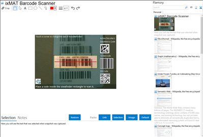 ixMAT Barcode Scanner - Flamory bookmarks and screenshots