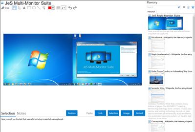 JeS Multi-Monitor Suite - Flamory bookmarks and screenshots