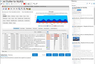 Jet Profiler for MySQL - Flamory bookmarks and screenshots