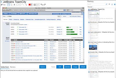JetBrains TeamCity - Flamory bookmarks and screenshots