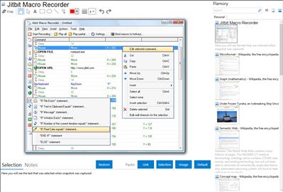 Jitbit Macro Recorder - Flamory bookmarks and screenshots