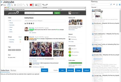 Joincube - Flamory bookmarks and screenshots