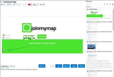 Joinmymap - Flamory bookmarks and screenshots