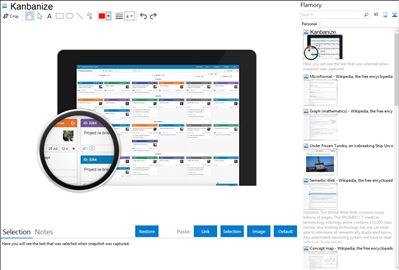 Kanbanize - Flamory bookmarks and screenshots