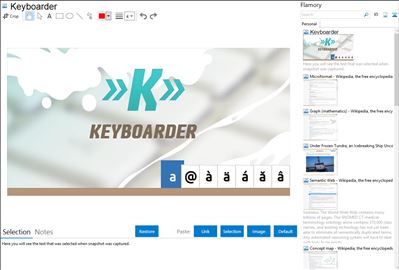 Keyboarder - Flamory bookmarks and screenshots