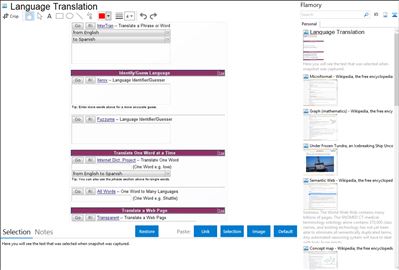Language Translation - Flamory bookmarks and screenshots