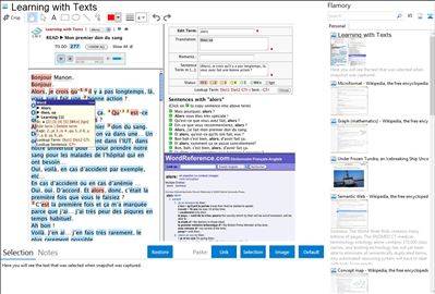 Learning with Texts - Flamory bookmarks and screenshots