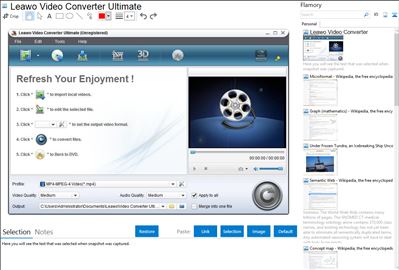 Leawo Video Converter Ultimate - Flamory bookmarks and screenshots