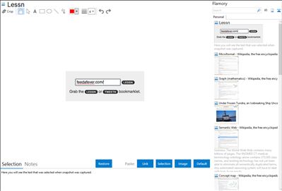Lessn - Flamory bookmarks and screenshots