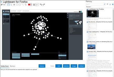 Lightbeam for Firefox - Flamory bookmarks and screenshots