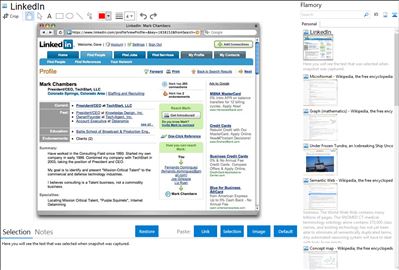 LinkedIn - Flamory bookmarks and screenshots