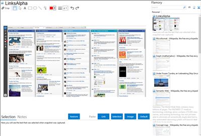 LinksAlpha - Flamory bookmarks and screenshots
