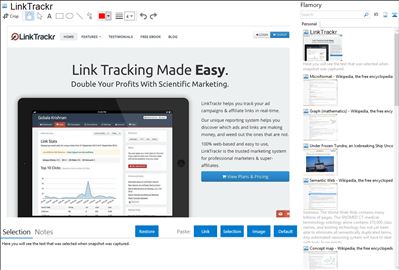 LinkTrackr - Flamory bookmarks and screenshots