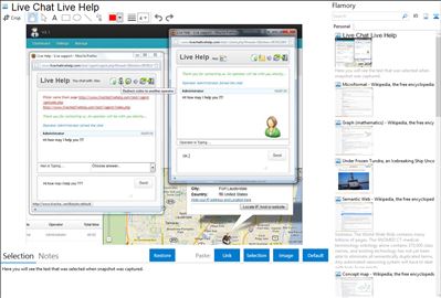 Live Chat Live Help - Flamory bookmarks and screenshots