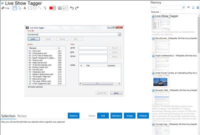 Live Show Tagger - Flamory bookmarks and screenshots