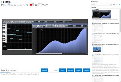 LMMS - Flamory bookmarks and screenshots