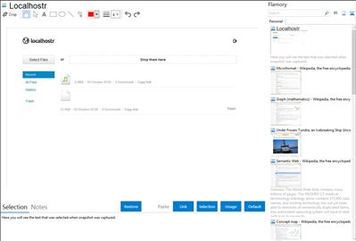 Localhostr - Flamory bookmarks and screenshots