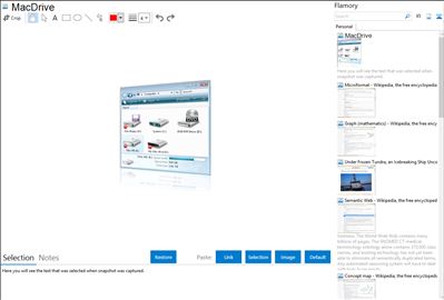 MacDrive - Flamory bookmarks and screenshots