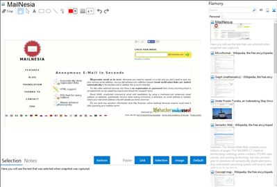MailNesia - Flamory bookmarks and screenshots