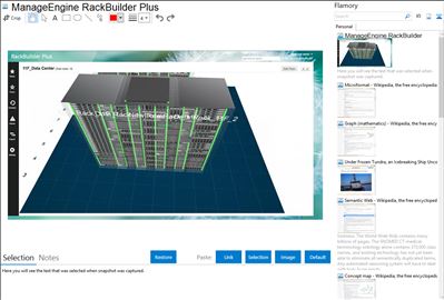 ManageEngine RackBuilder Plus - Flamory bookmarks and screenshots