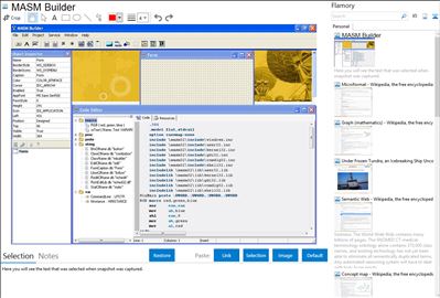 MASM Builder - Flamory bookmarks and screenshots