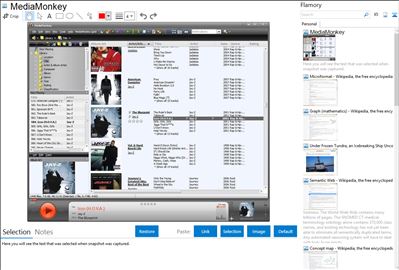 MediaMonkey - Flamory bookmarks and screenshots