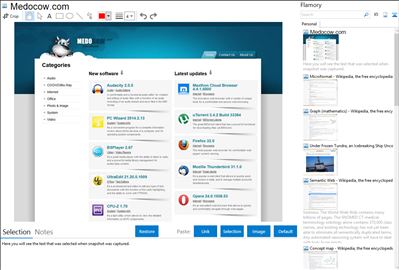 Medocow.com - Flamory bookmarks and screenshots