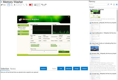 Memory Washer - Flamory bookmarks and screenshots