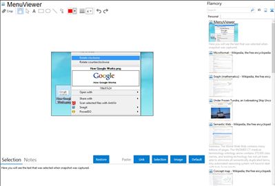 MenuViewer - Flamory bookmarks and screenshots