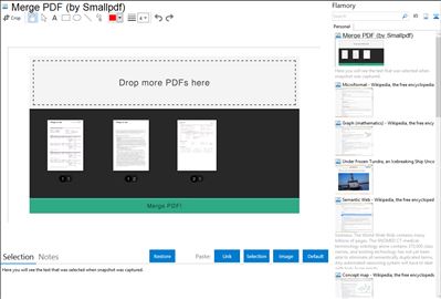 Merge PDF (by Smallpdf) - Flamory bookmarks and screenshots