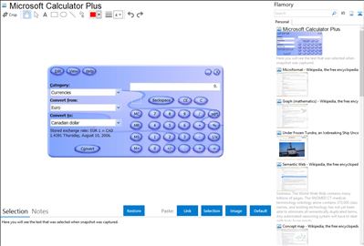 Microsoft Calculator Plus - Flamory bookmarks and screenshots