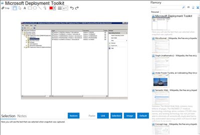 Microsoft Deployment Toolkit - Flamory bookmarks and screenshots