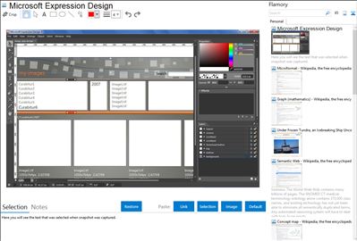 Microsoft Expression Design - Flamory bookmarks and screenshots