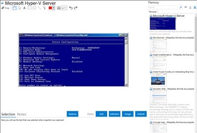Microsoft Hyper-V Server - Flamory bookmarks and screenshots