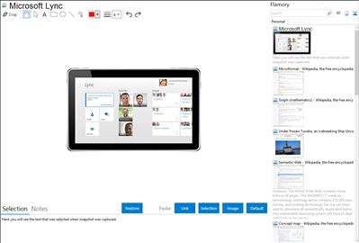 Microsoft Lync - Flamory bookmarks and screenshots