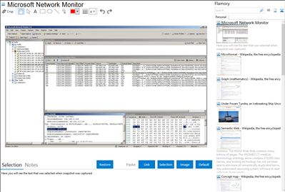 Microsoft Network Monitor - Flamory bookmarks and screenshots