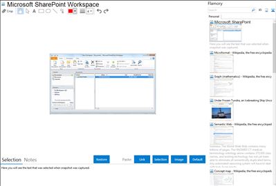Microsoft SharePoint Workspace - Flamory bookmarks and screenshots