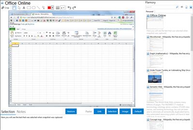 Office Online - Flamory bookmarks and screenshots