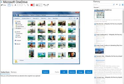 Microsoft OneDrive - Flamory bookmarks and screenshots