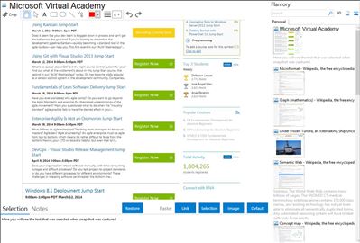 Microsoft Virtual Academy - Flamory bookmarks and screenshots