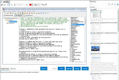 mIRC - Flamory bookmarks and screenshots