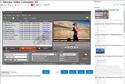 Movavi Video Converter 3D - Flamory bookmarks and screenshots