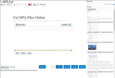 MP3 Cut - Flamory bookmarks and screenshots