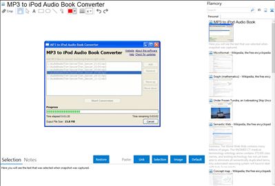 MP3 to iPod Audio Book Converter - Flamory bookmarks and screenshots