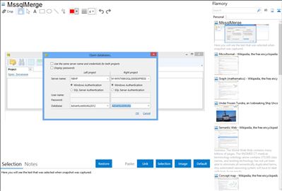 MssqlMerge - Flamory bookmarks and screenshots