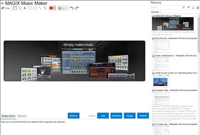MAGIX Music Maker - Flamory bookmarks and screenshots