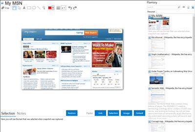 My MSN - Flamory bookmarks and screenshots