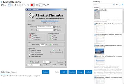 Mysticthumbs - Flamory bookmarks and screenshots