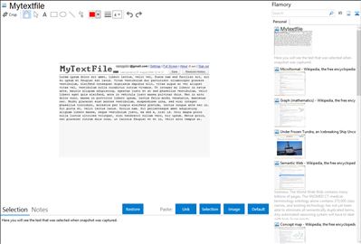 Mytextfile - Flamory bookmarks and screenshots