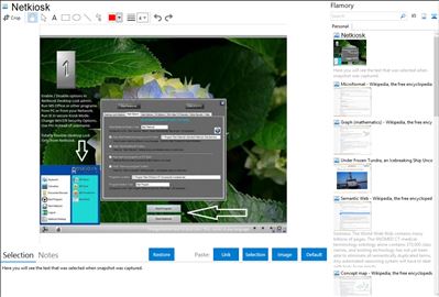 Netkiosk - Flamory bookmarks and screenshots